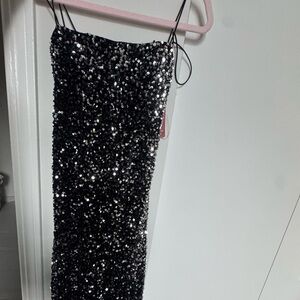 Sequin Black Dress